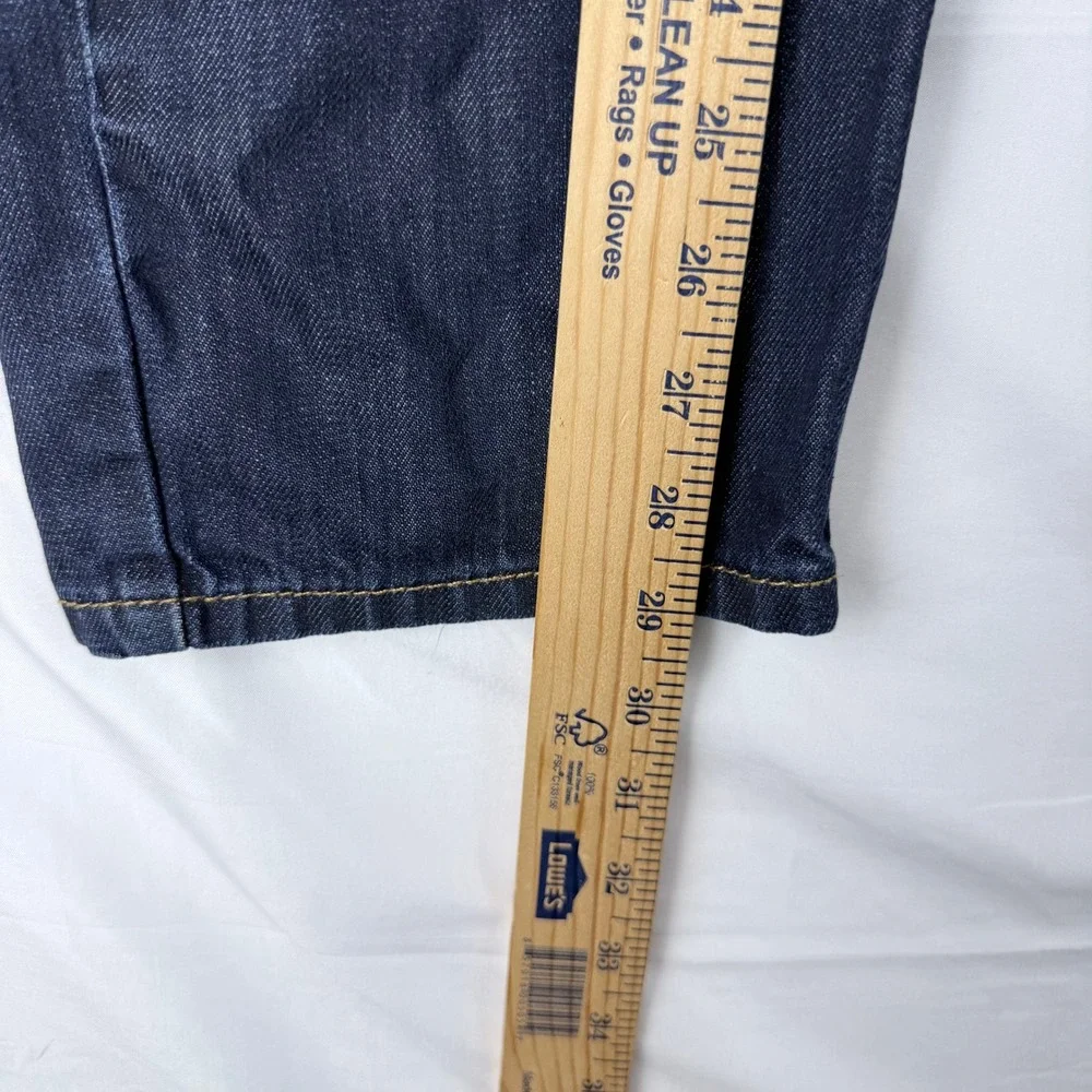 Levis 502 Taper Jeans Mens 34x32 Dark Wash Indigo Denim Americana Classic Fit
